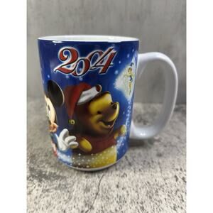 2004 Disney Coffee Mug Cup Snow White Mickey Winnie Pinocchio Authentic Vintage